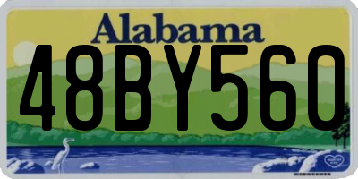 AL license plate 48BY560