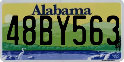 AL license plate 48BY563