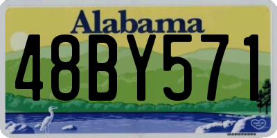 AL license plate 48BY571