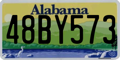 AL license plate 48BY573