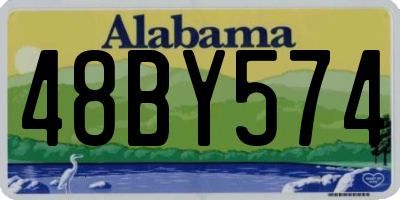 AL license plate 48BY574
