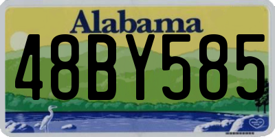 AL license plate 48BY585