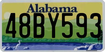 AL license plate 48BY593