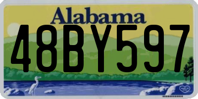 AL license plate 48BY597