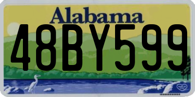 AL license plate 48BY599