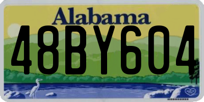AL license plate 48BY604