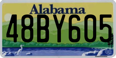 AL license plate 48BY605