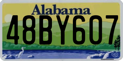 AL license plate 48BY607