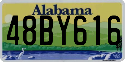AL license plate 48BY616