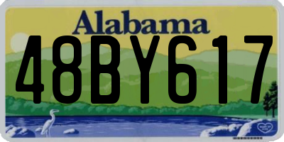 AL license plate 48BY617