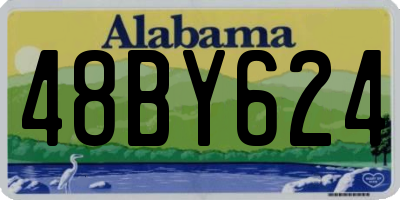 AL license plate 48BY624