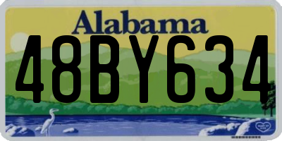 AL license plate 48BY634