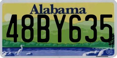 AL license plate 48BY635