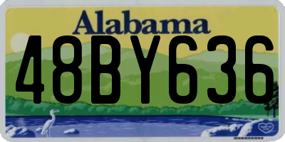 AL license plate 48BY636
