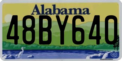 AL license plate 48BY640