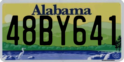 AL license plate 48BY641