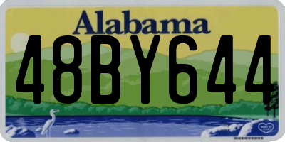 AL license plate 48BY644