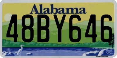 AL license plate 48BY646