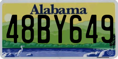 AL license plate 48BY649