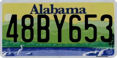 AL license plate 48BY653