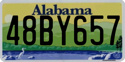 AL license plate 48BY657