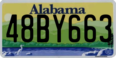 AL license plate 48BY663