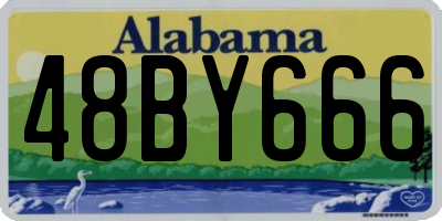 AL license plate 48BY666