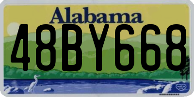 AL license plate 48BY668