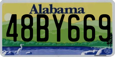AL license plate 48BY669