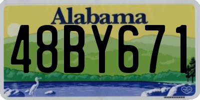 AL license plate 48BY671