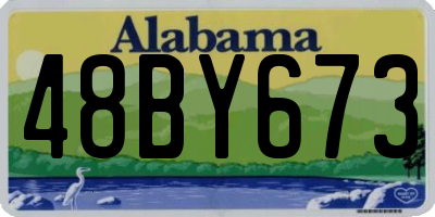 AL license plate 48BY673