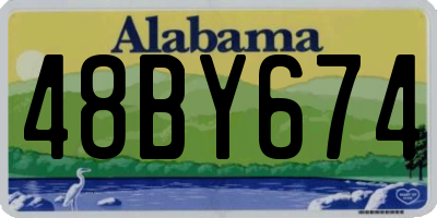 AL license plate 48BY674