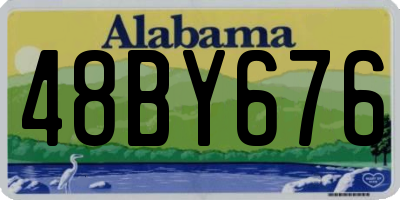 AL license plate 48BY676