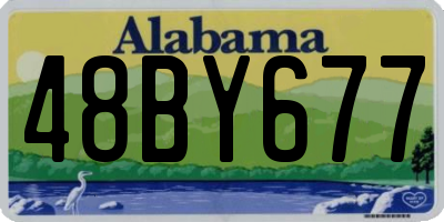 AL license plate 48BY677
