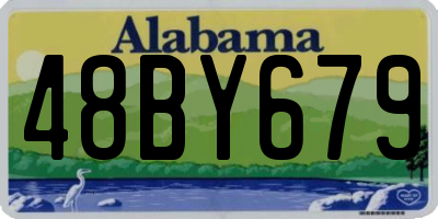 AL license plate 48BY679