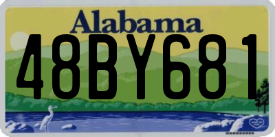 AL license plate 48BY681