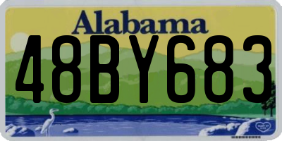 AL license plate 48BY683