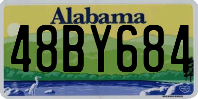 AL license plate 48BY684