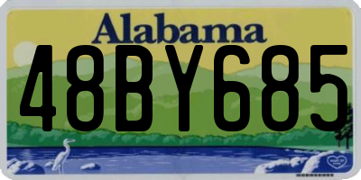 AL license plate 48BY685