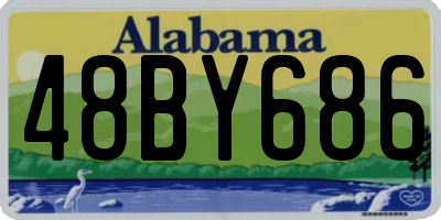 AL license plate 48BY686