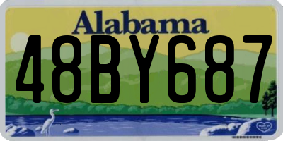 AL license plate 48BY687