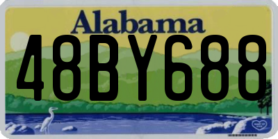 AL license plate 48BY688