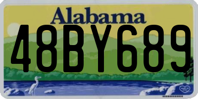 AL license plate 48BY689