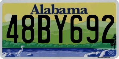 AL license plate 48BY692