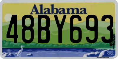 AL license plate 48BY693