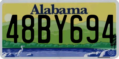 AL license plate 48BY694