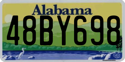 AL license plate 48BY698