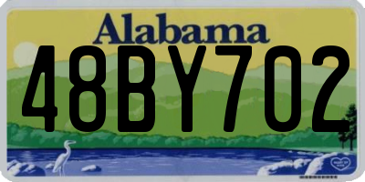 AL license plate 48BY702