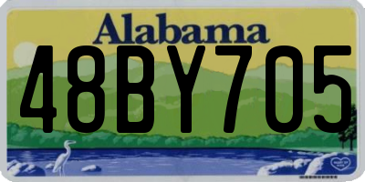 AL license plate 48BY705