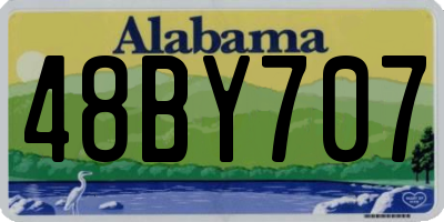 AL license plate 48BY707